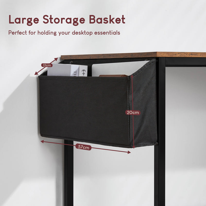 Brooklyn Large Computer Desk - Dark Wood