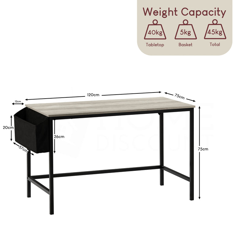 Brooklyn Large Computer Desk - Grey