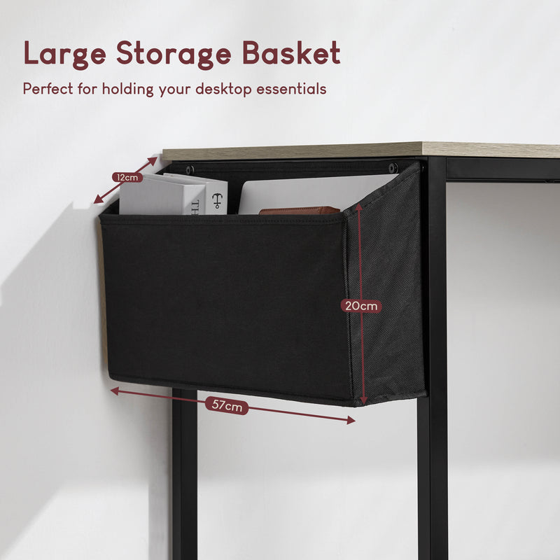 Brooklyn Large Computer Desk - Grey