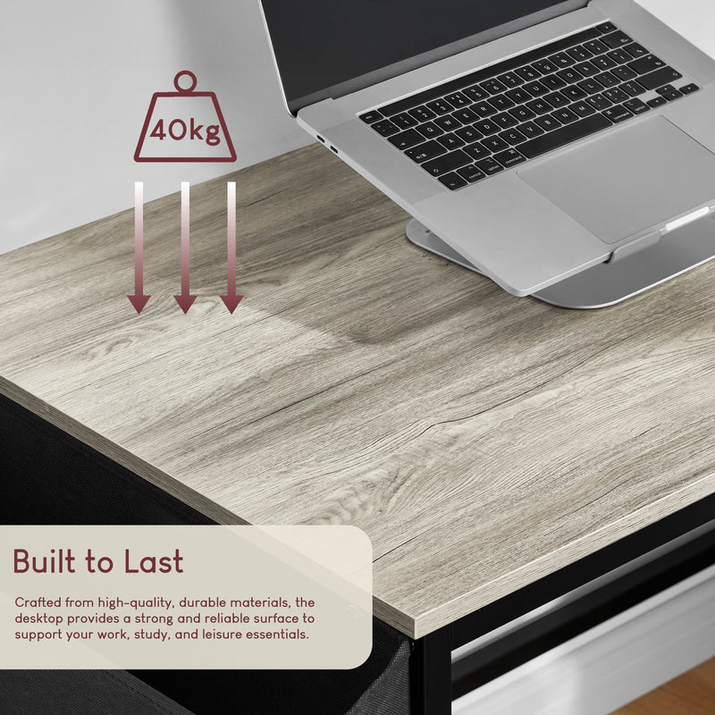 Brooklyn Large Computer Desk - Grey