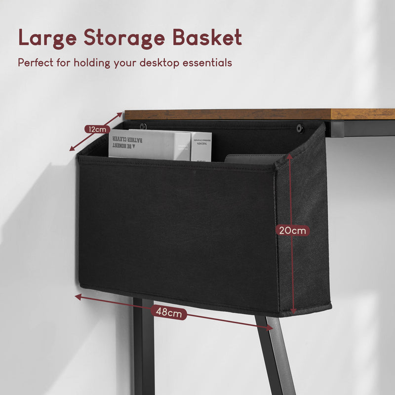 Brooklyn Small Computer Desk - Dark Wood