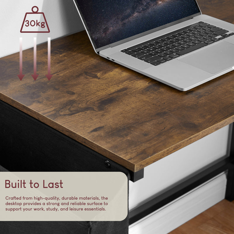 Brooklyn Small Computer Desk - Dark Wood