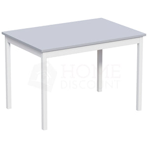 Yorkshire 4-Seater Dining Set - White & Grey