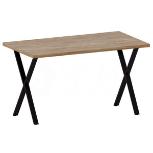 4-Seater Dining Table With X Shape Legs, Oak