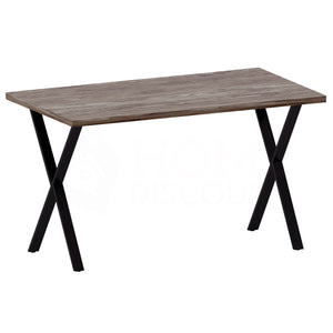 4-Seater Dining Table With X Shape Legs - Walnut