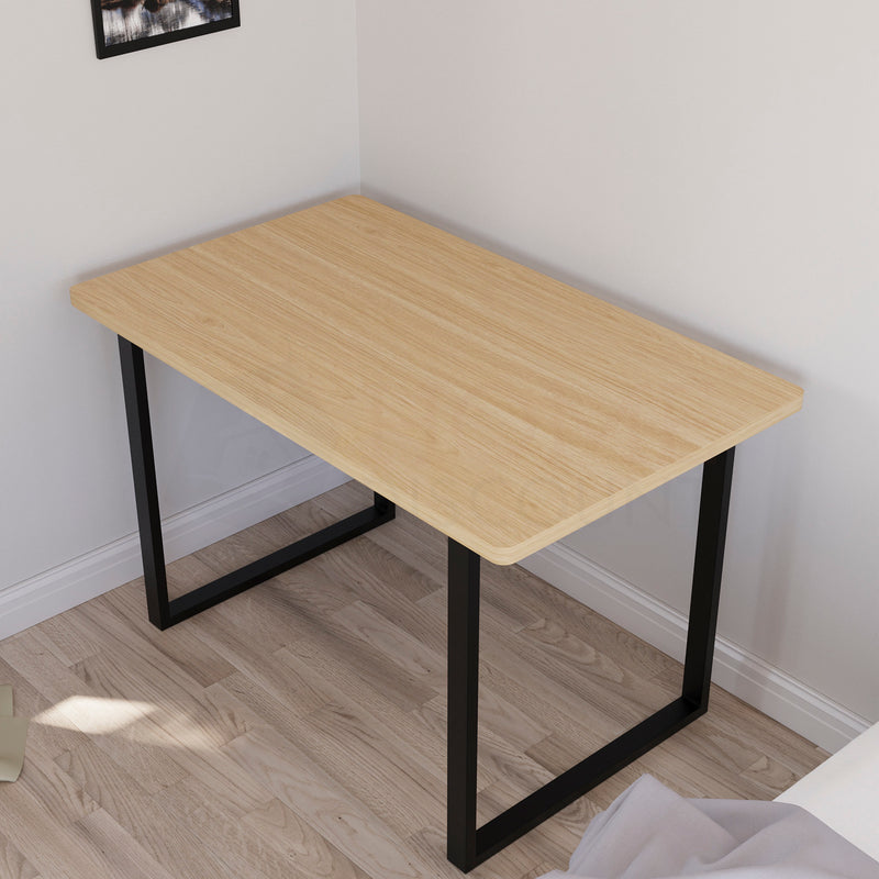 Gaming Desk With U Shape Legs, Oak