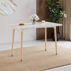 Batley 4-Seater Square Dining Table - White