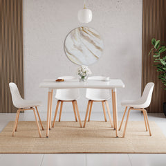 Batley 4-Seater Square Dining Table - White