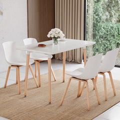 Batley 4-Seater Square Dining Table - White