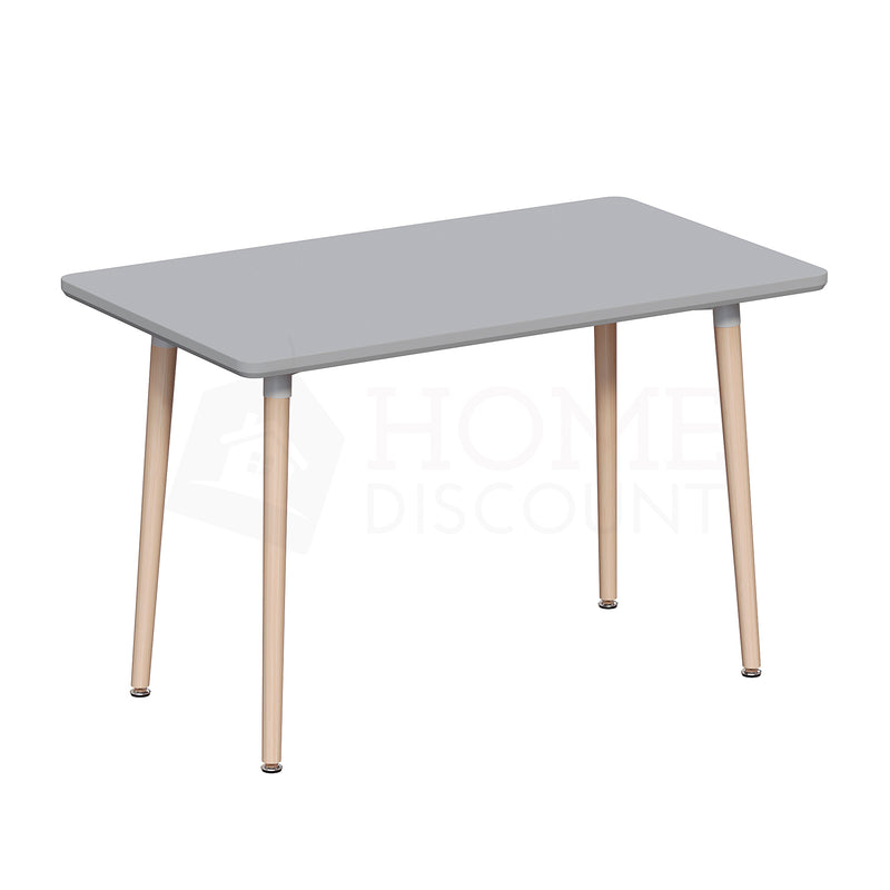 Batley 4 Seater Square Dining Table, Grey