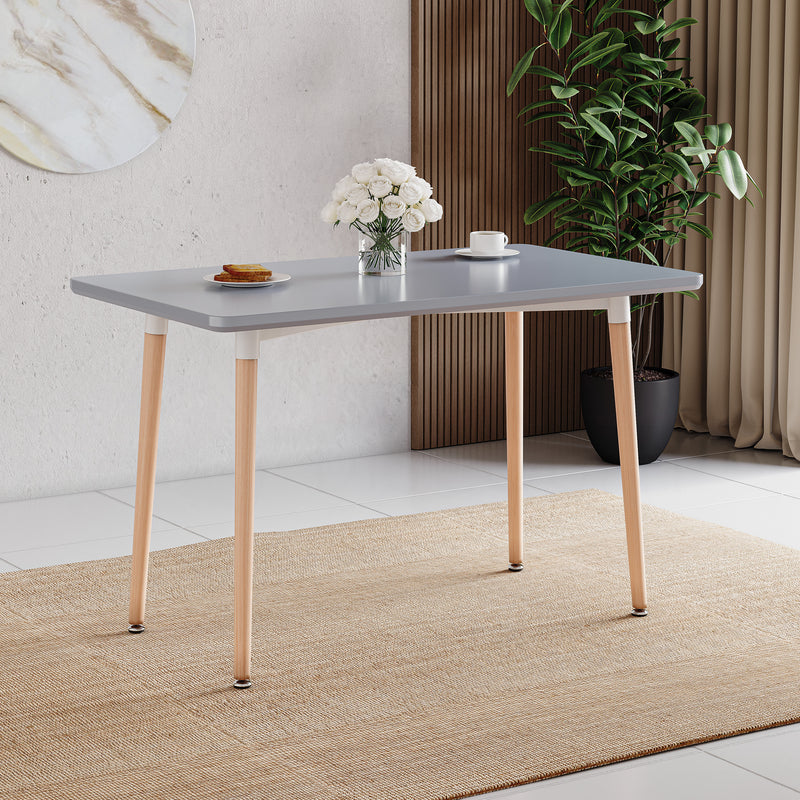 Batley 4-Seater Square Dining Table - Grey