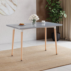 Batley 4-Seater Square Dining Table - Grey