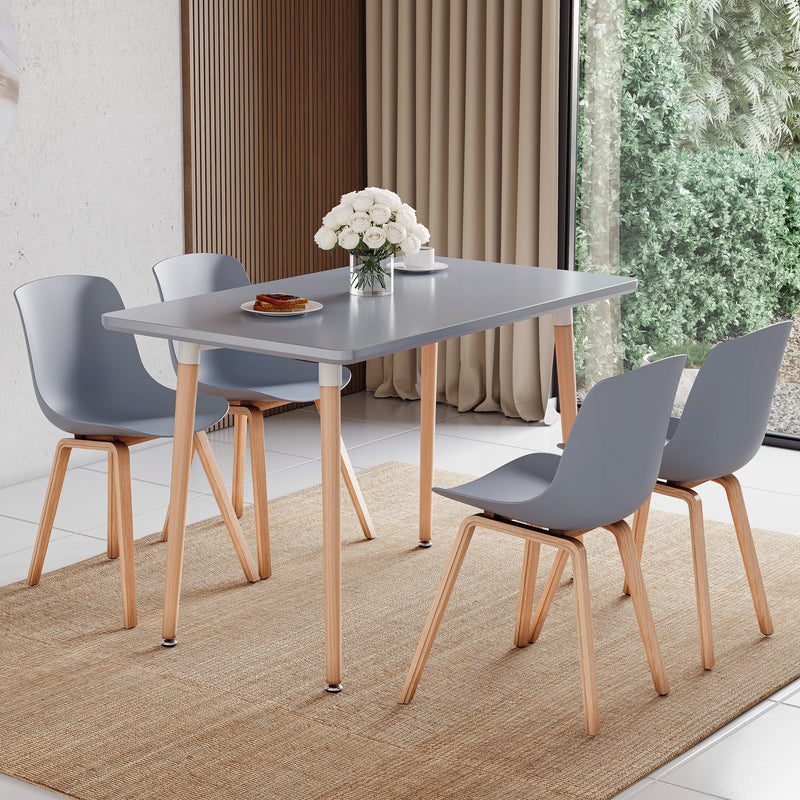Batley 4-Seater Square Dining Table - Grey