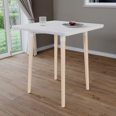 Batley 2 Seater Square Dining Table, White