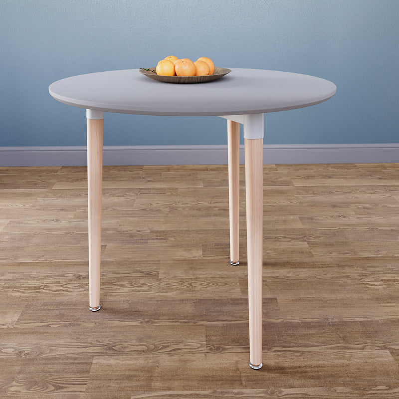Batley 3 Seater Round Dining Table, Grey