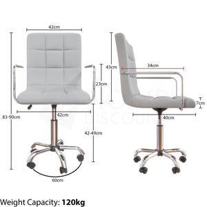 Calbo Office Chair, Grey UKFR