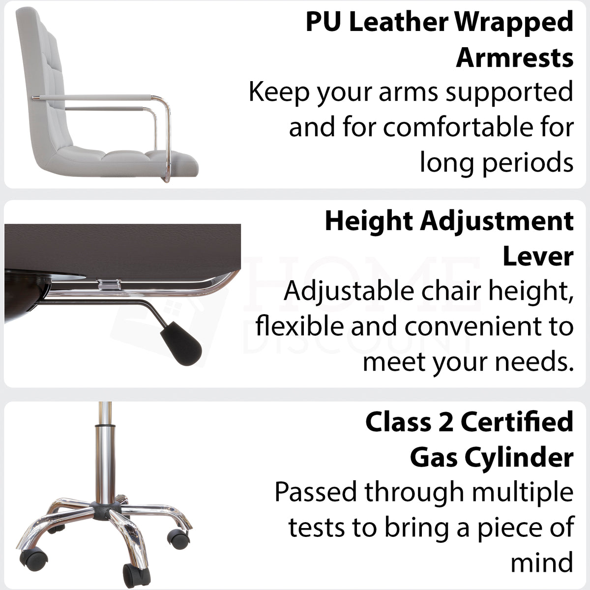 Calbo Office Chair, Grey UKFR