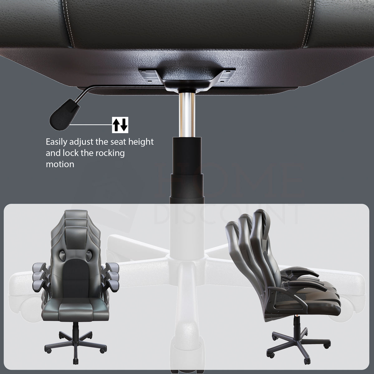 Coma Racing Gaming Chair, Grey UKFR