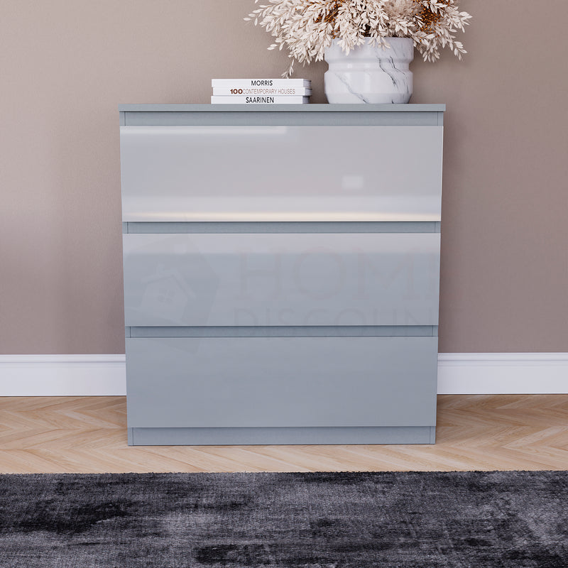 Glinton 3-Drawer Chest - Grey (FSC 100%)