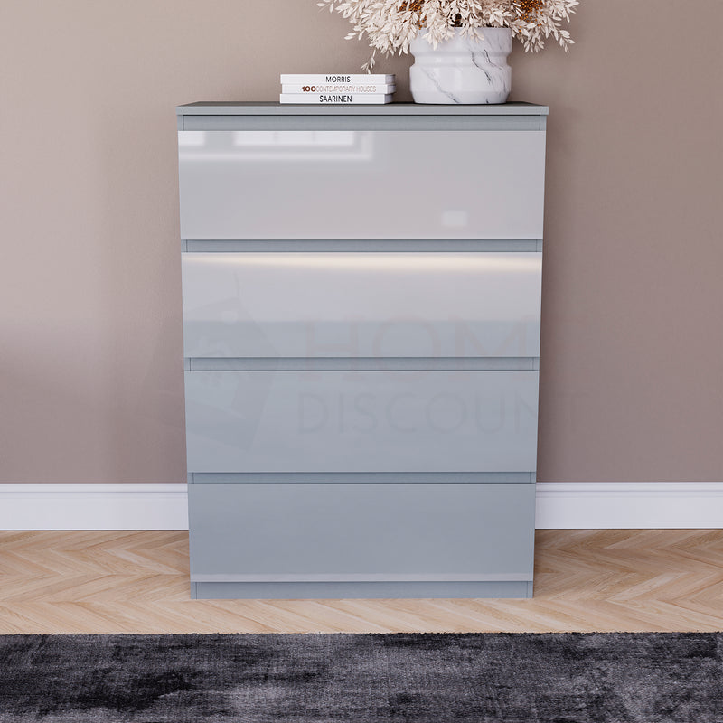 Glinton 4-Drawer Chest - Grey (FSC 100%)