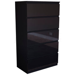 Glinton 5-Drawer Chest - Black (FSC 100%)