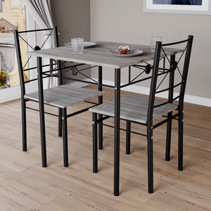 Roslyn 2-Seater Dining Set - Grey