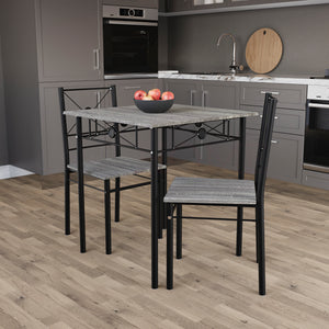 Roslyn 2-Seater Dining Set - Grey