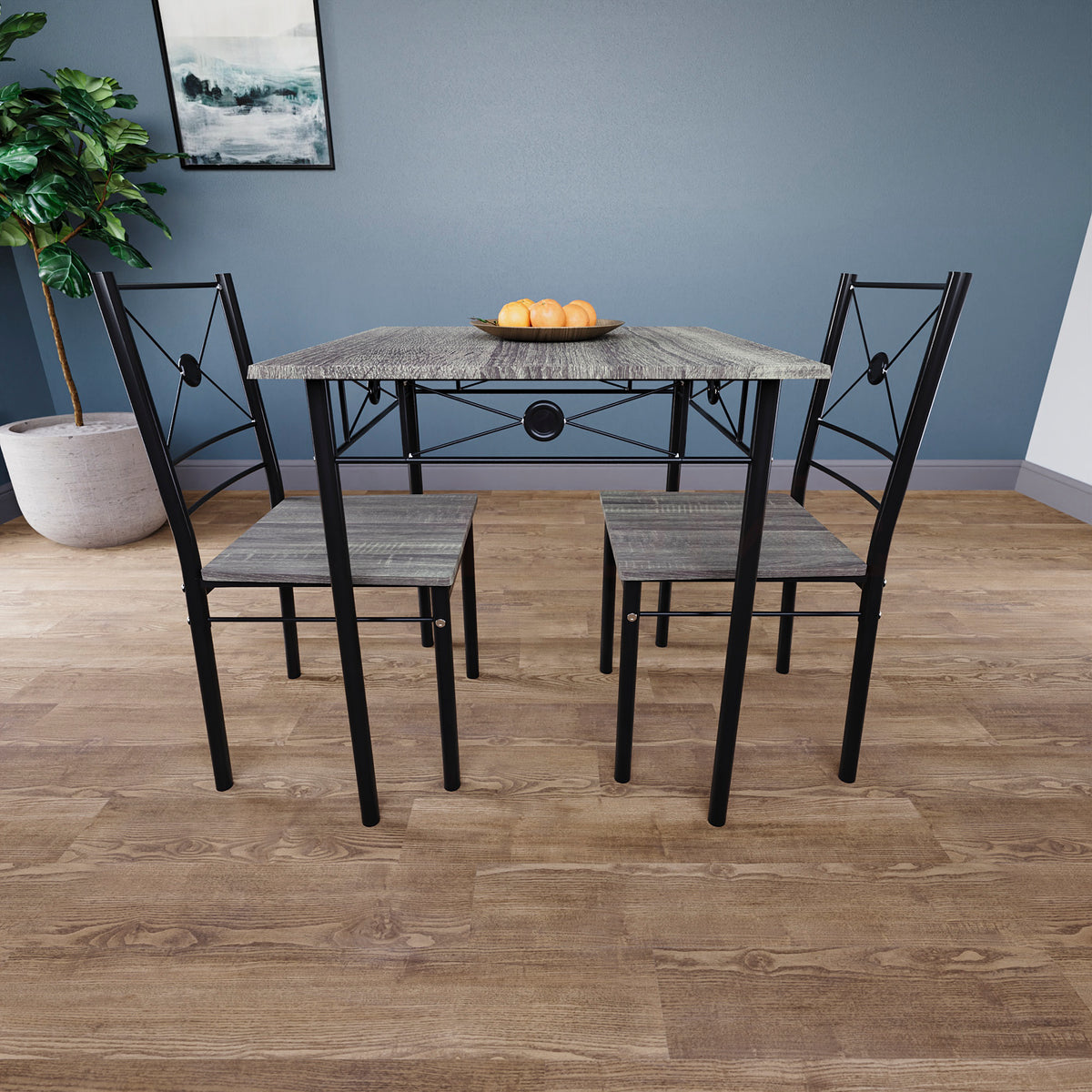 Roslyn 2-Seater Dining Set - Grey