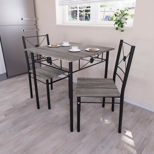 Roslyn 2-Seater Dining Set - Grey