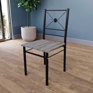 Roslyn 4-Seater Dining Set - Grey