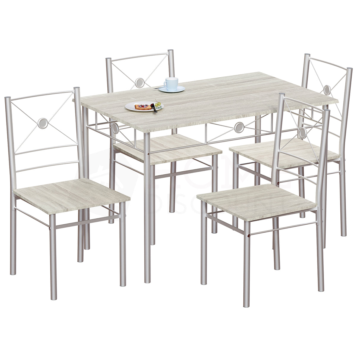 Roslyn 4-Seater Dining Set - Oak