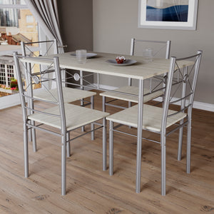 Roslyn 4-Seater Dining Set - Oak