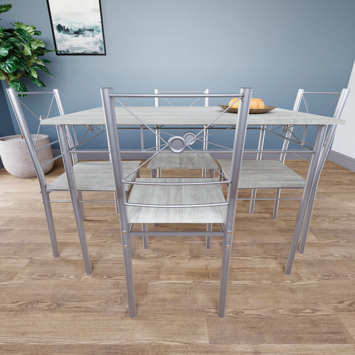 Roslyn 4-Seater Dining Set - Oak