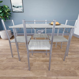 Roslyn 4-Seater Dining Set - Oak
