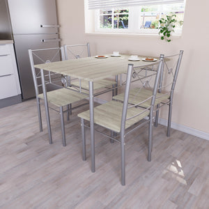 Roslyn 4-Seater Dining Set - Oak