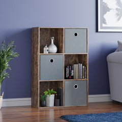 Durham Cube Storage Basket, Grey UKFR - Set of 3