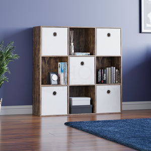 Durham Cube Storage Basket, White UKFR - Set of 5