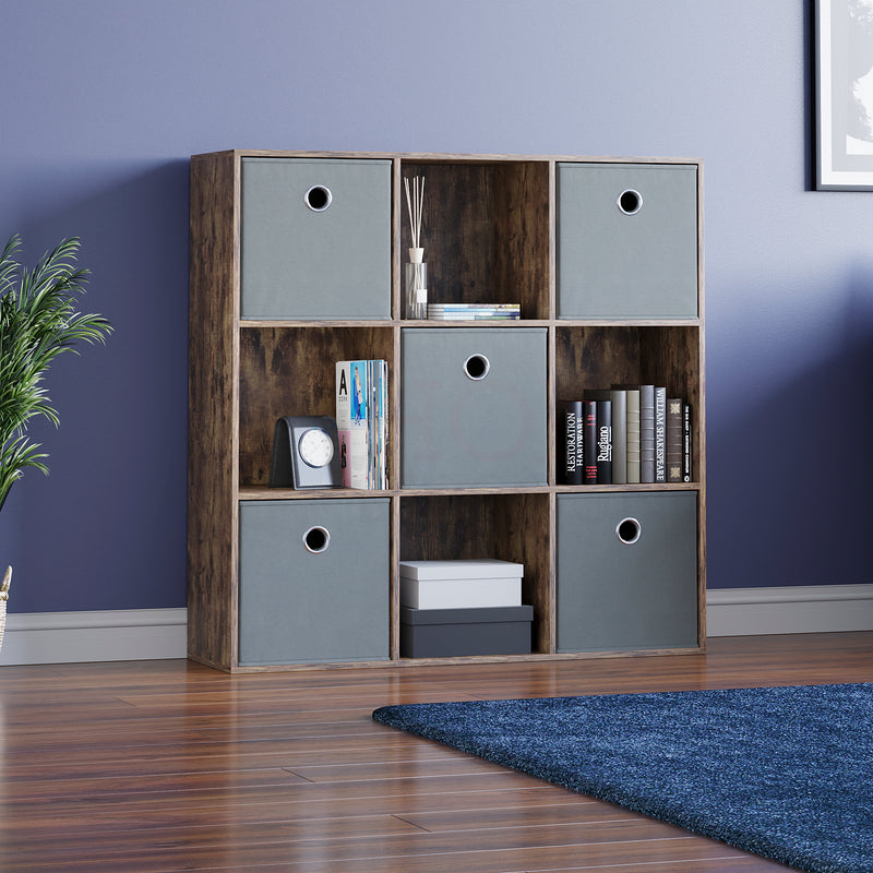 Durham Cube Storage Basket, Grey UKFR - Set of 5