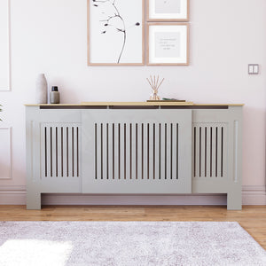 Arlington Adjustable Radiator Cover - Grey