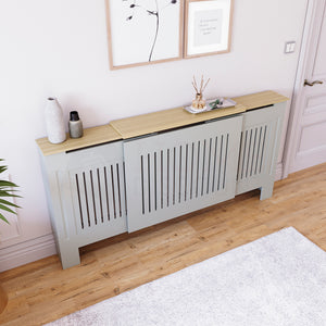 Arlington Adjustable Radiator Cover - Grey