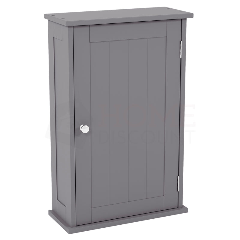 Priano 1-Door Wall Cabinet, Grey