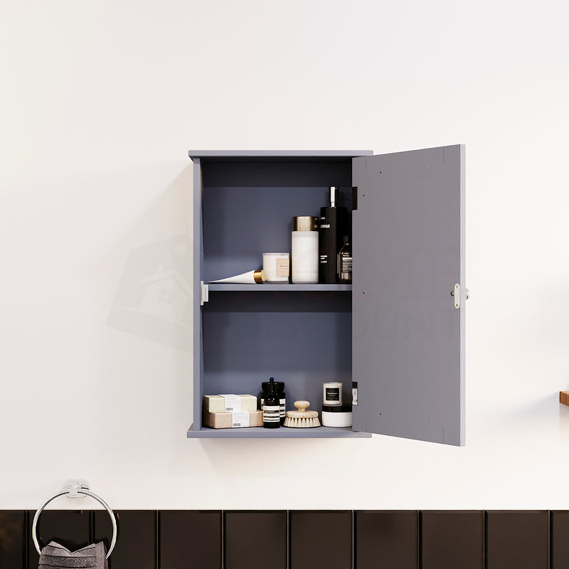 Priano 1-Door Wall Cabinet - Grey