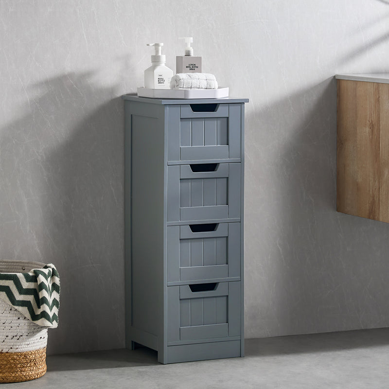 Priano 4 Drawer Freestanding Unit, Grey