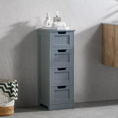 Priano 4 Drawer Freestanding Unit, Grey