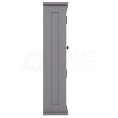 Priano 2-Door Mirrored Wall Cabinet With Shelf - Grey