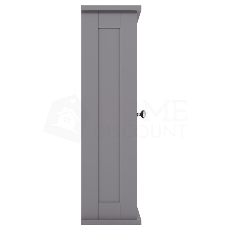 Priano 1-Door Mirrored Wall Cabinet - Grey