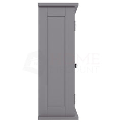 Priano 2-Door Mirrored Wall Cabinet - Grey