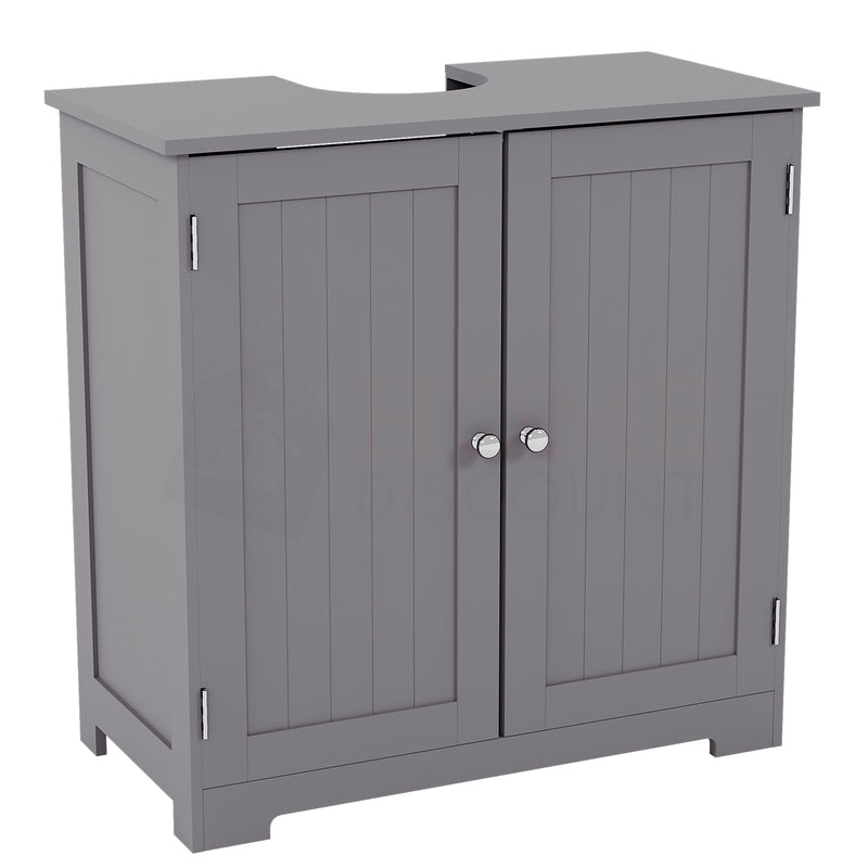 Priano 2 Door Under Sink Cabinet, Grey