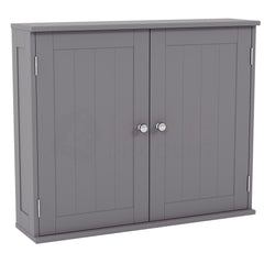 Priano 2 Door Wall Cabinet, Grey