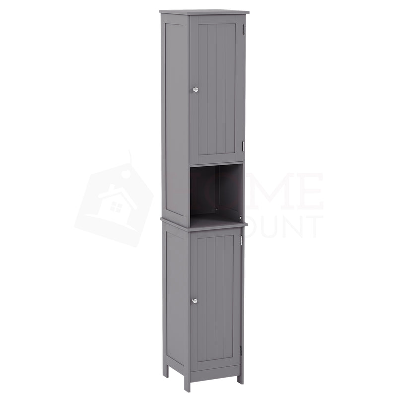 Priano 2 Door Tall Cabinet, Grey